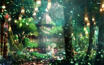 Magical Forest Wallpaper Anime