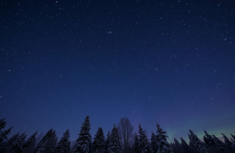 Winter Night Sky Wallpaper