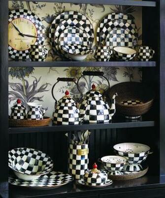 Love The Black White Wallpaper Backdrop Mackenzie Childs Opens On