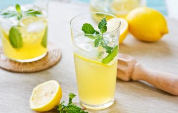 Wallpaper Glass Lemon Drink Mint Lemonade Image For Desktop