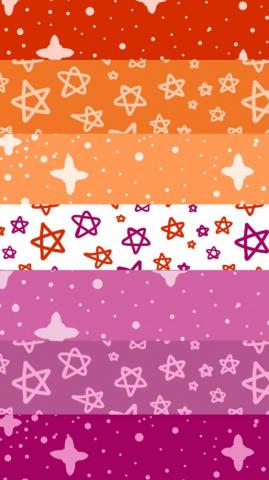 Rainbowshade Starry Lesbian Wallpaper Pride