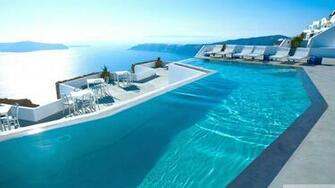 Santorini Hotel 4k HD Desktop Wallpaper For Ultra Tv