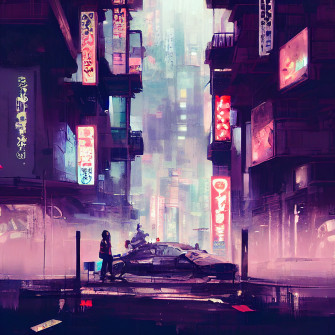 Midjourney Prompt Neo Tokyo Street Scene By Ismail Prompthero