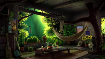 Treehouse Summer Rain Live Wallpaper Wallpaperwaifu