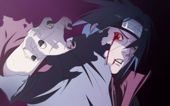 Itachi Uchiha Akatsuki Blood Sharingan Eyes Anime HD Wallpaper Full