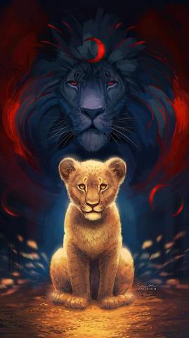Simba The Lion King iPhone Wallpaper