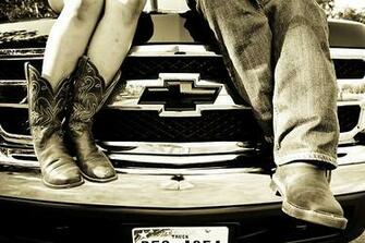 Country Girl Chevy Truck Wallpaper