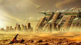 Cityscapes Futuristic Wallpaper Image