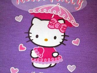 Gambar Hello Kitty Wallpaper Ungu Lucu Terbaru