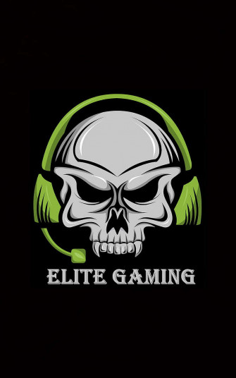 Elite Gaming Logo With Headphones Wallpaper
