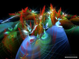 Flower Wallpaper Creative Fractal Art