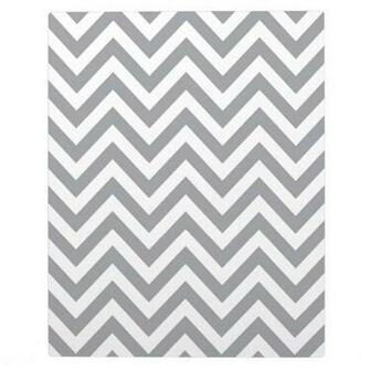 Zig Zag Stripe Retro Modern Affordable Gray And White Grey