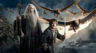 The Hobbit Bilbo Baggins And Gandalf WqHD 1440p Wallpaper