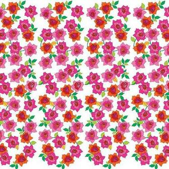 Wallcandy Arts French Bull X Rose Floral Wallpaper