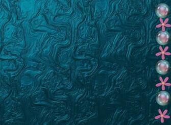 Metallic Teal Swirls Wallpaper