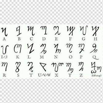 Theban Alphabet Thebes Runes Ladin Symbol Transparent
