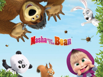 Masha And The Bear Background Wallpaper