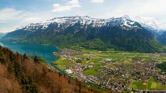 Interlaken Switzerland Oc Wallpaper