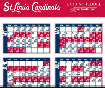 St Louis Cardinals Schedule Search Results Calendar
