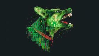 Dog Digital Art Numbers Skull And Bones Simple