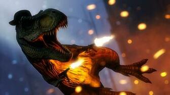 Pictures Dinosaurs Firing Assault Rifle Intratec Tec Dc9 T