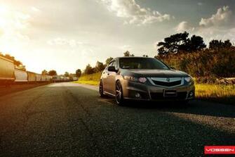 Car Wallpaper Acura Tsx Tuning Vossen Wheels Vehicles Night