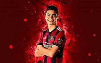 Wallpaper Miguel Almiron 4k Abstract Art Atlanta