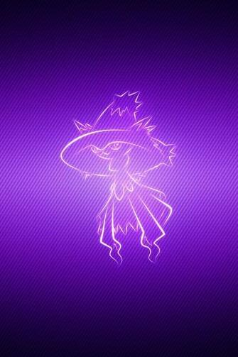 Wallpaper Pokemon Lilac Mismagius iPhone 4s