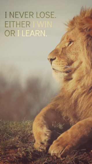 I Never Lose Either Win Or Learn Wallpaper