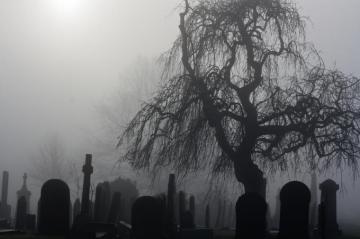 Creepy Graveyard Wallpaper