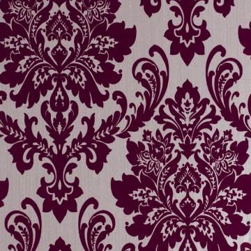 Damask Vintage Velvet Wallpaper Black And Gold