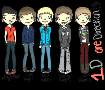 One Direction Cartoon Fan Art