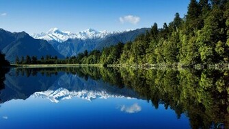 Wallpaper Mountains And Lake In New Zealand X HDtv