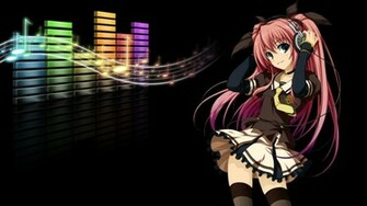 Head Phones Anime Girl Desktop Pc And Mac Wallpaper