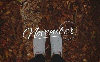 November Desktop Calendar Wallpaper Paper Leaf