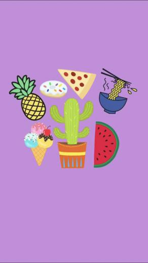 Cute Food Snapchat Background Wallpaper iPhone In