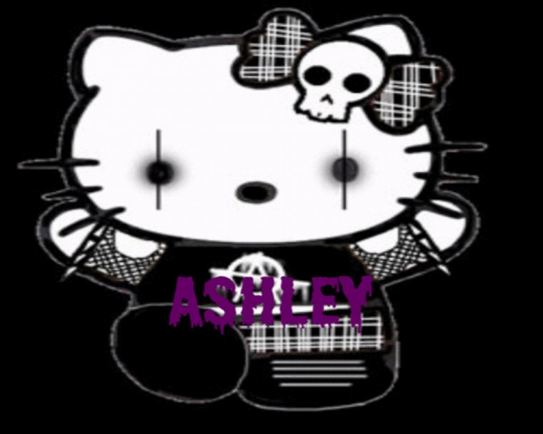 Hello Kitty Black Background