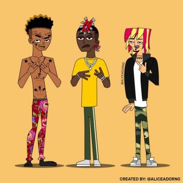 Boonk Gang Lil Yachty And Pump By Aliceadorno Illustration