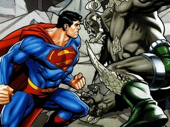 Dc Comics Wallpaper Superman Fight Doomsday