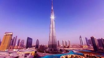 Cityscapes Tower Buildings United Arab Emirates Burj Khalifa