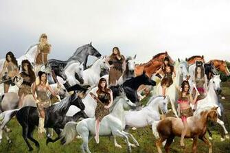 Cavewomen Captured Beautiful Wild Mares And Their Foals From