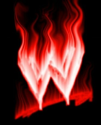 Wwe Logo On Fire By Jlpm