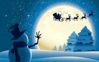 Christmas Reindeer Sleigh Wallpaper Wordzz