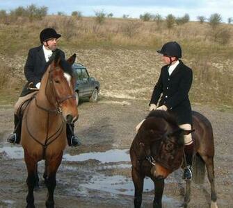 Two Englishmen Mounted Up And Ready To Go 157kb