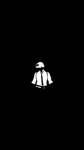 Pubg Black N White Only Wall Wallpaper