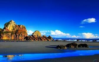 Wallpaper Beach Of Black Sand X Widescreen Desktop