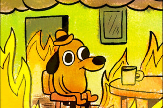 This Is Fine Background Wallpaper