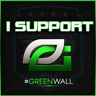 Optic Gaming Green Wall Image