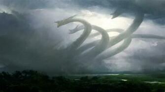 Storm Dragons Computer Wallpaper Desktop Background