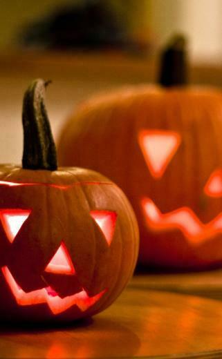 Halloween Pumpkin Head Wallpaper Sc iPhone4s